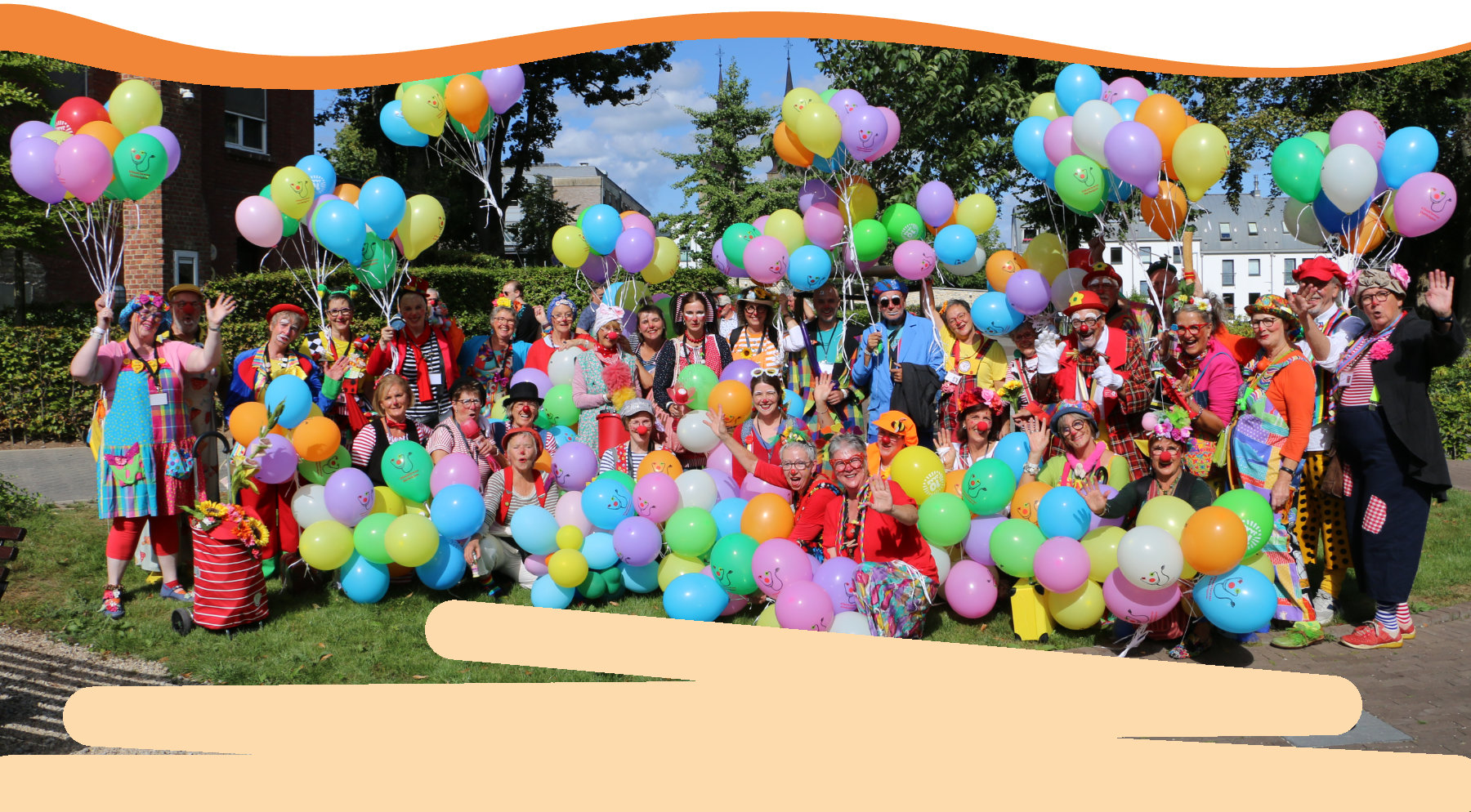 Gruppenfoto der Cliniclowns